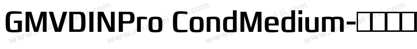 GMVDINPro CondMedium字体转换